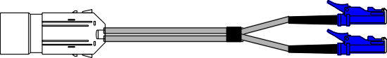 MMESE2 -  ESCON to E2000 62.5/125 Multimode Fibre