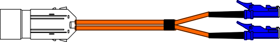 FCESE2 -  ESCON to E2000 50/125 Multimode Fibre