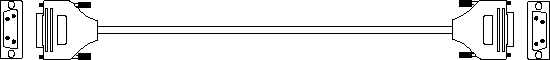 FC9MM -  Fibre Channel DB9 to DB9