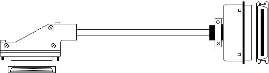 IPSRC50 -  68 way R/A HD Male to Centronics Male