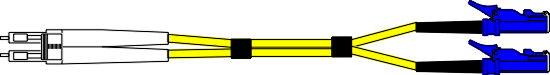 SMLCE2 -  LC to E2000 9/125 Singlemode Fibre