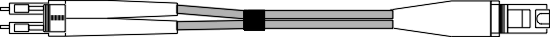 MMLCMT -  LC to MTRJ 62.5/125 Multimode Fibre