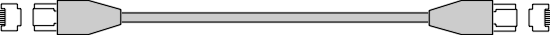 RJ45NM -  RJ45 Patch Cable - Crossed