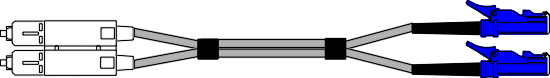 MMSCE2 -  SC to E2000 62.5/125 Multimode Fibre