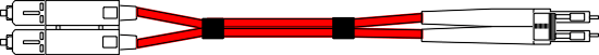 FCSCLCRD -  Red Fibre Channel Cable