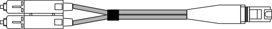 MMSCMT -  SC to MTRJ 62.5/125 Multimode Fibre