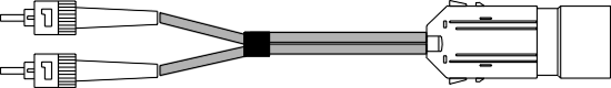 MMSTES -  ST to ESCON 62.5/125 Multimode Fibre