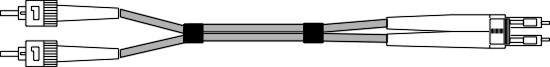 MMSTLC -  ST to LC 62.5/125 Multimode Fibre