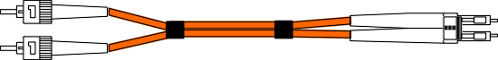 FCSTLC -  ST to LC 50/125 Multimode Fibre