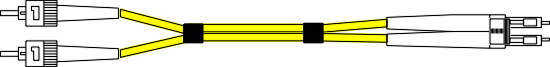 SMSTLC -  ST to LC 9/125 Singlemode Fibre