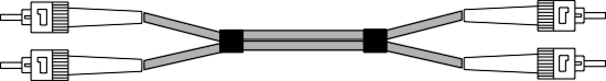 MMSTST -  ST to ST 62.5/125 Multimode Fibre